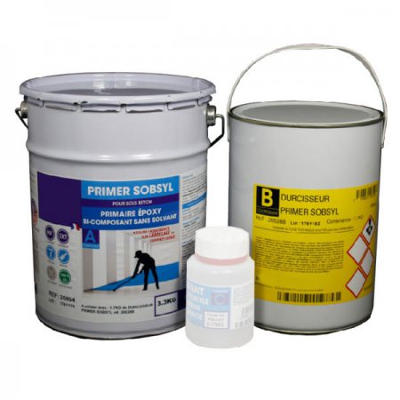 Kit Primaire Sobsyl Primer Epoxy 2K - 5545 - Kit Primaire Sobsyl Primer Epoxy 2K 5Kg (3,3Kg + 1,7Kg)